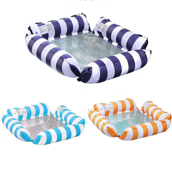FOHOA 3-Pack Inflatable Pool Lounge Chair with Air Pump for Swimming