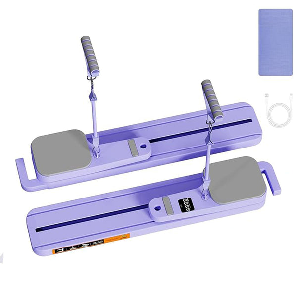 FOHOA Standard Blue 7-in-1 Pilates Reformer Machine with Resistance Bands