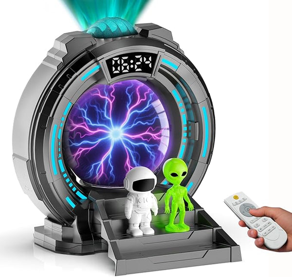 FOHOA Starry Sky Projector Night Light with Plasma Sphere White Noise Bluetooth