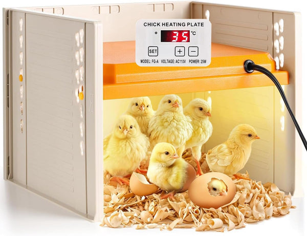 FOHOA 25W Brooder Plate with Temperature Control for Poultry
