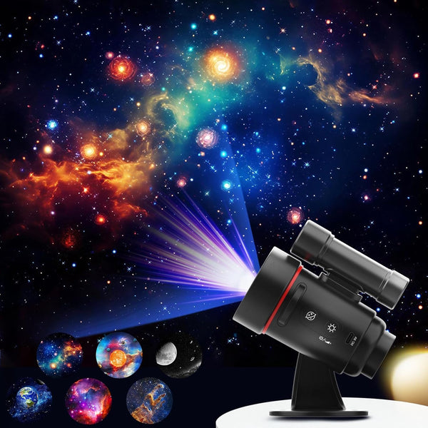 FOHOA Galaxy Projector with Wall Light and Rechargeable Battery